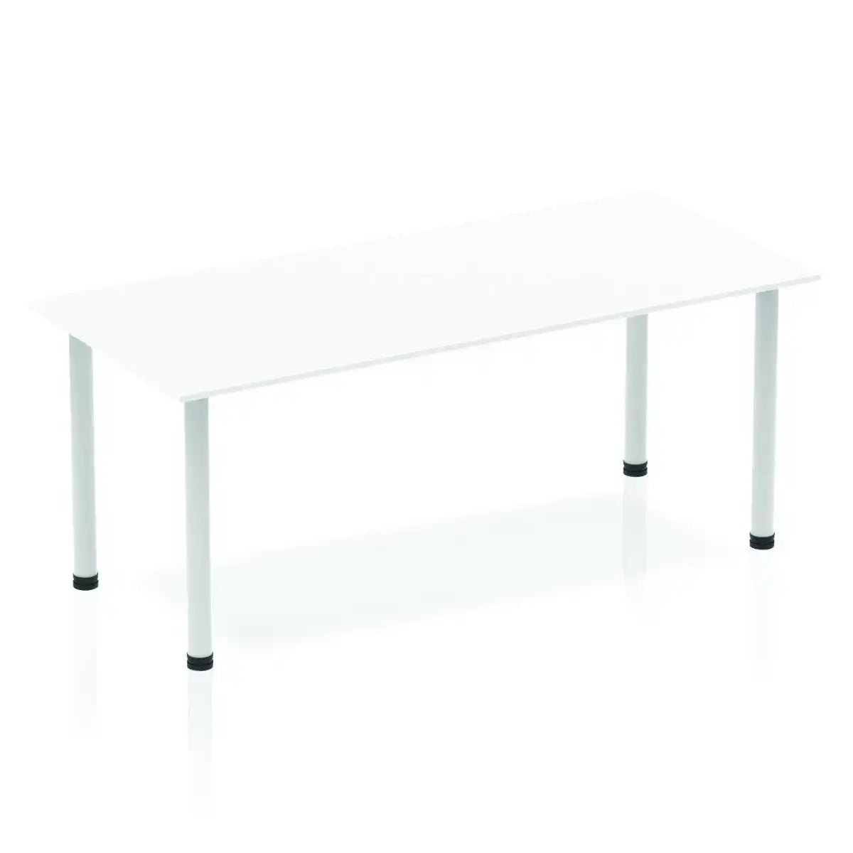 Impulse Straight Table Top Silver Post Leg