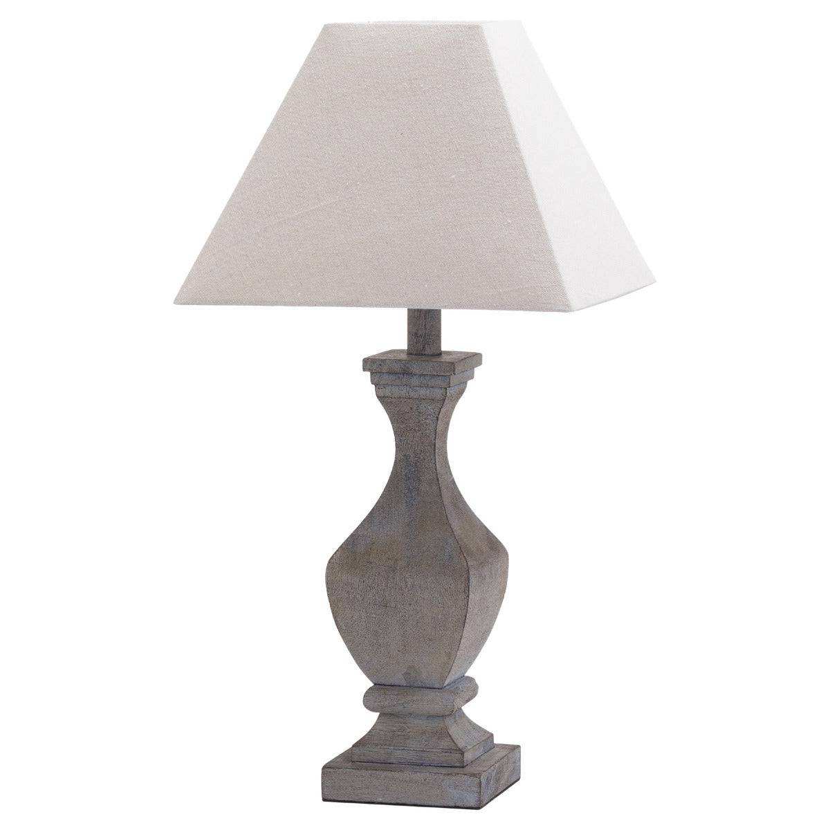 Incia Fluted Wooden Table Lamp - Price Crash Furniture