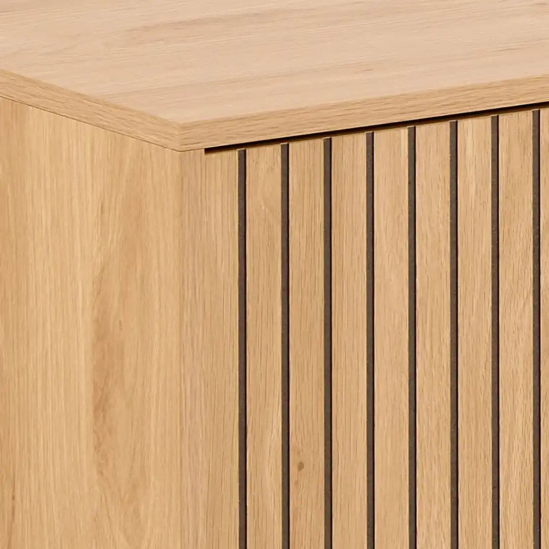 Jaipur TV Unit With 3 Doors 176cm Wide in Oak - Price Crash Furniture