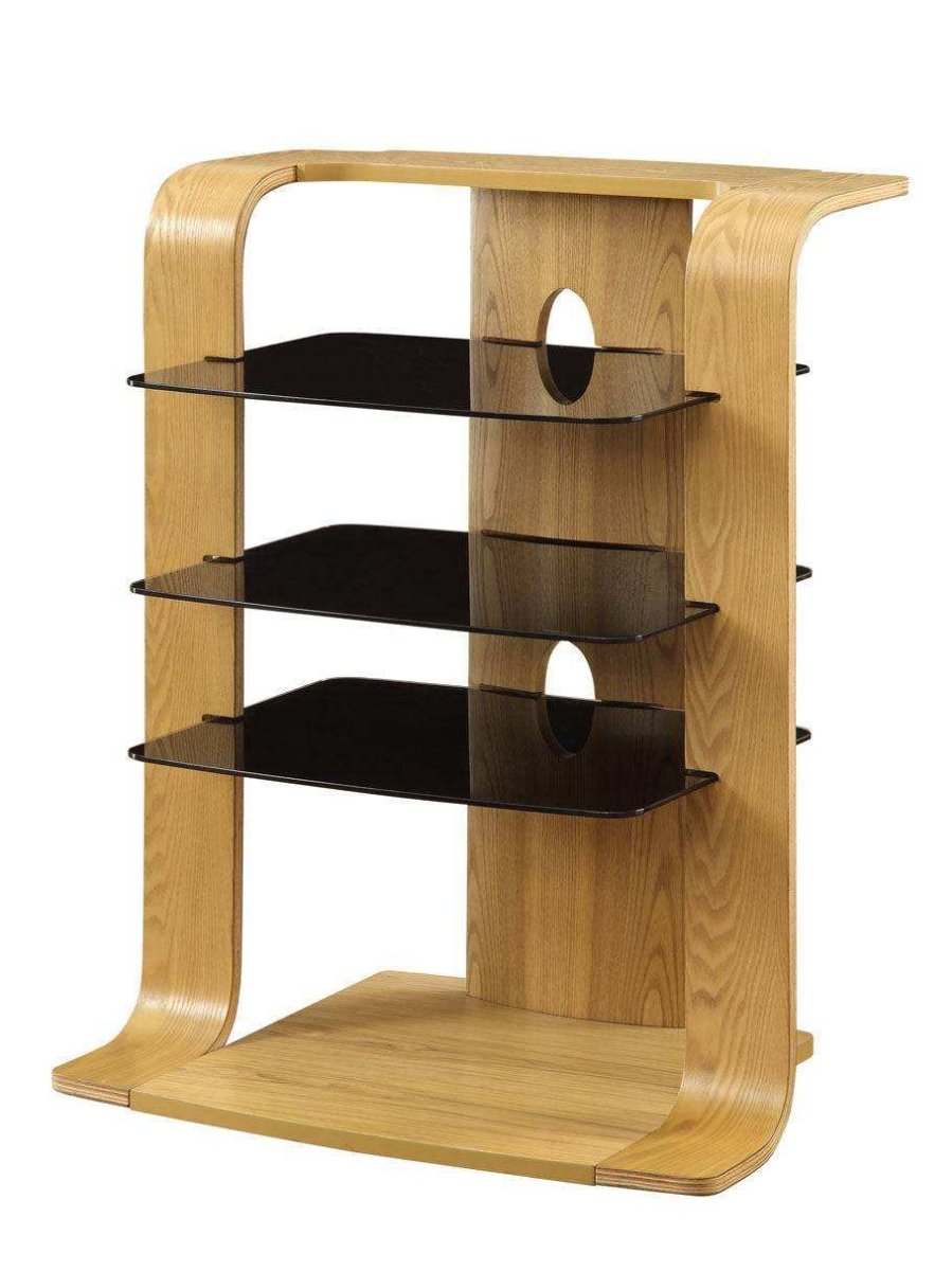 JF204 Florence Entertainment Unit / Hi - Fi Stand in Oak by Jual - Price Crash Furniture