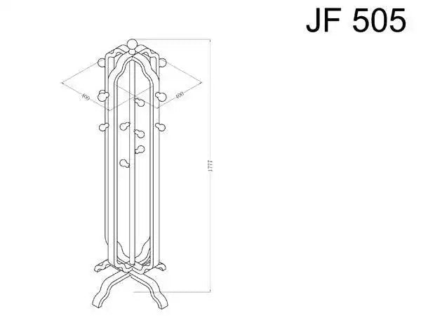 JF505 San Marino Coat Stand in Walnut by Jual - Price Crash Furniture