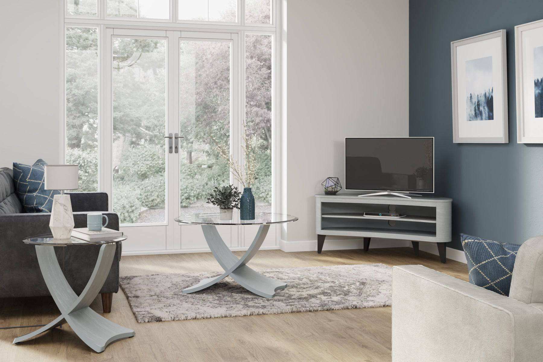 JF709 San Francisco TV Stand in Grey by Jual - Price Crash Furniture