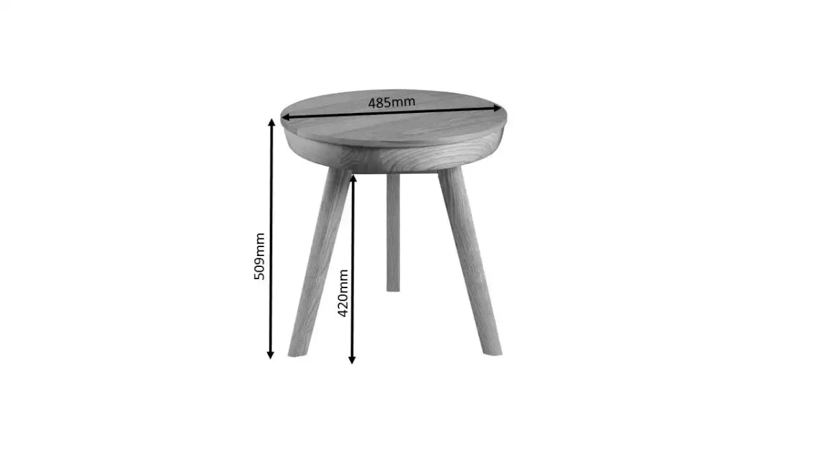 JF710 San Francisco Smart Lamp Table with Speaker and Charging in Walnut with Black Legs by Jual - Price Crash Furniture
