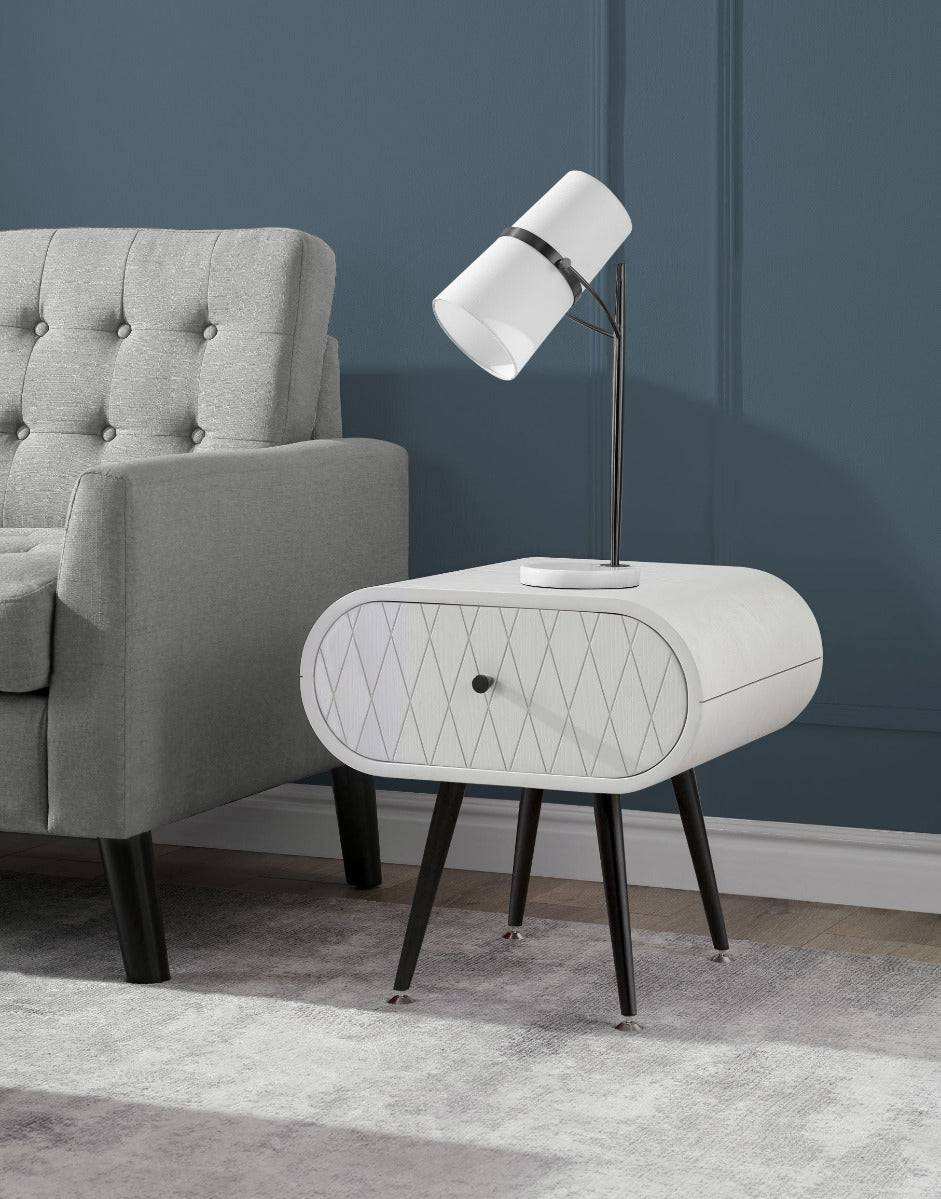 Jual Furnishings JF912 Astana Lamp Table Grey Mist - Price Crash Furniture