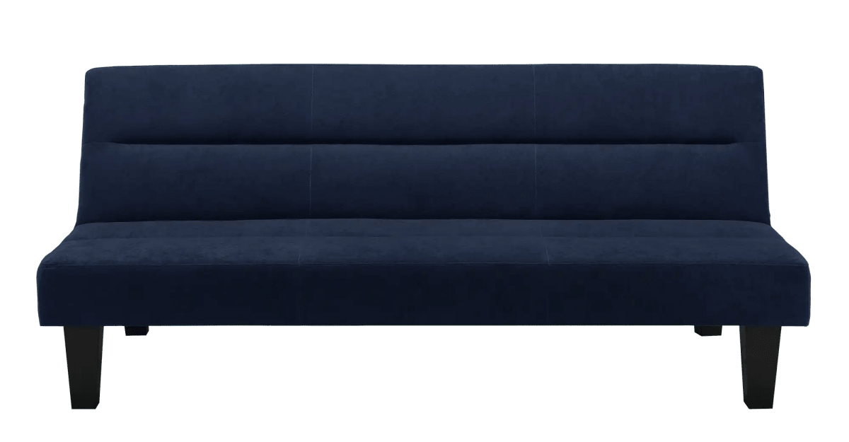 Kebo Futon in Blue Velvet by Dorel - Price Crash Furniture