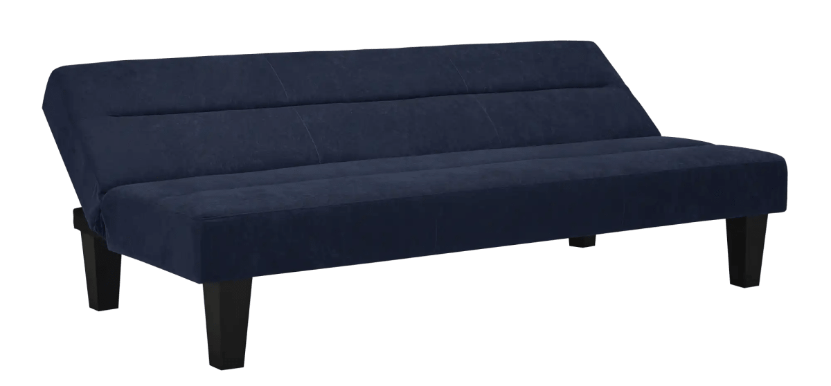 Kebo Futon in Blue Velvet by Dorel - Price Crash Furniture