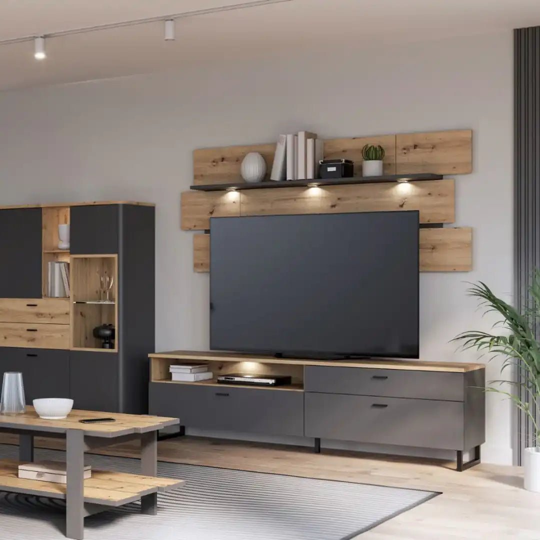Klara Wall Shelf inc LED Lighting - Price Crash Furniture