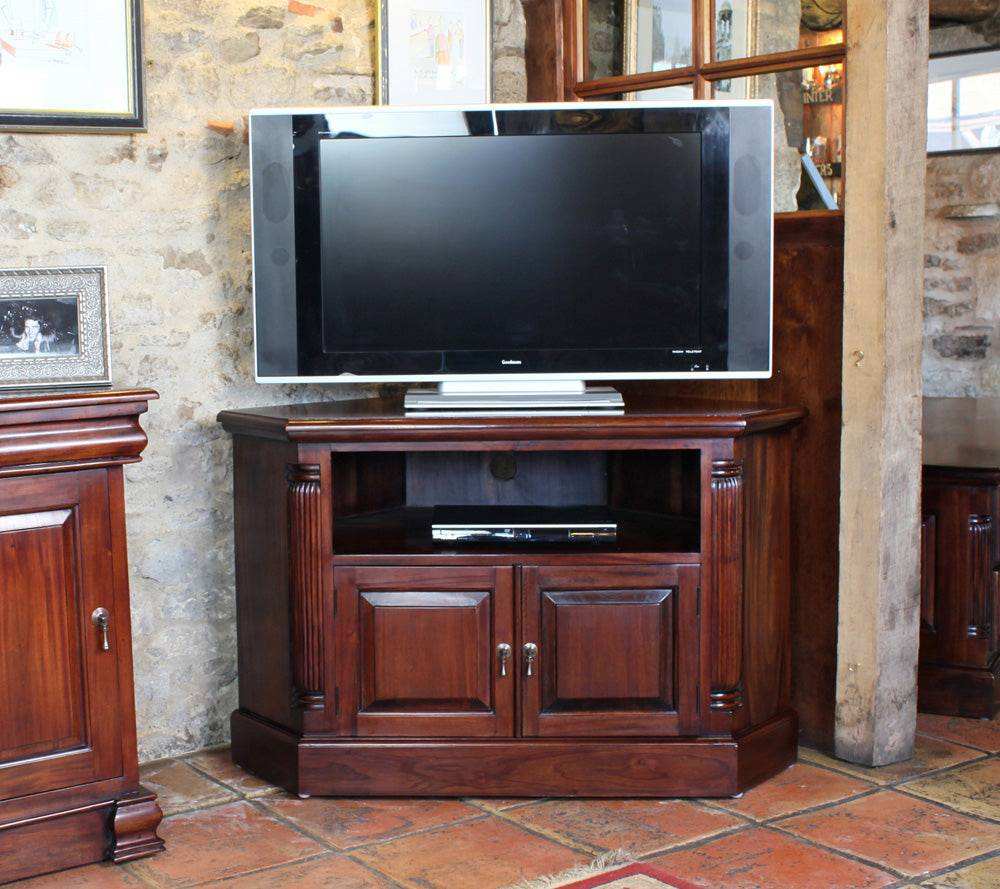 La Roque Corner Television Cabinet by Baumhaus - Price Crash Furniture
