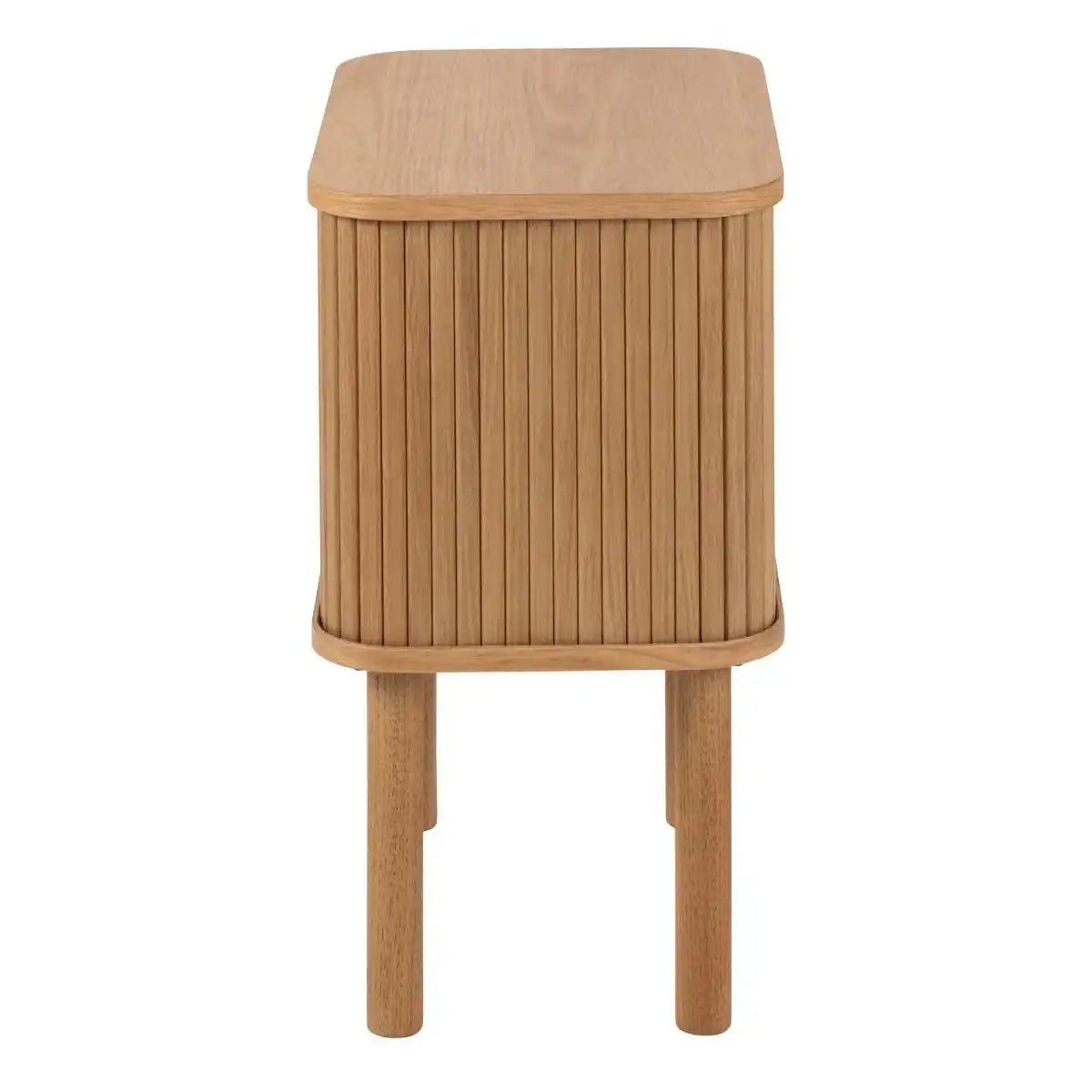 Langley Square Bedside Table In Oak - Price Crash Furniture