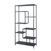 Large Black Multi Shelf Unit - Price Crash Furniture