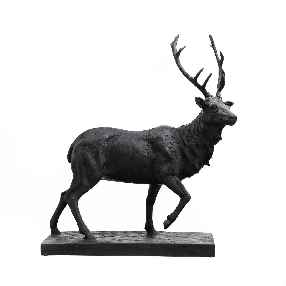Large Black Stag Ornament - Price Crash Furniture
