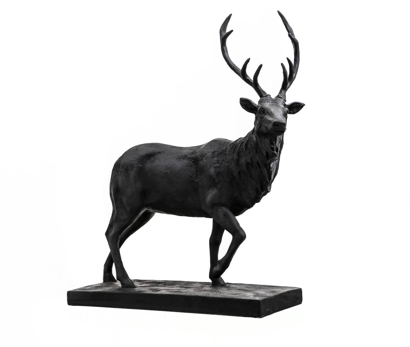 Large Black Stag Ornament - Price Crash Furniture