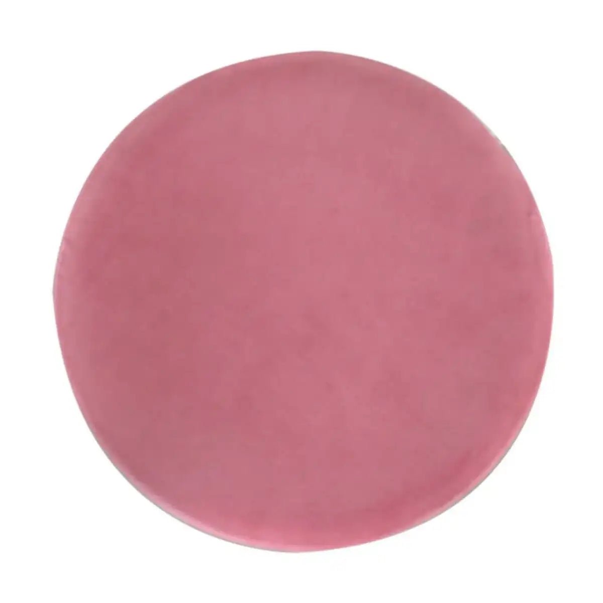 Large Pink Footstool with Gold Base - Price Crash Furniture