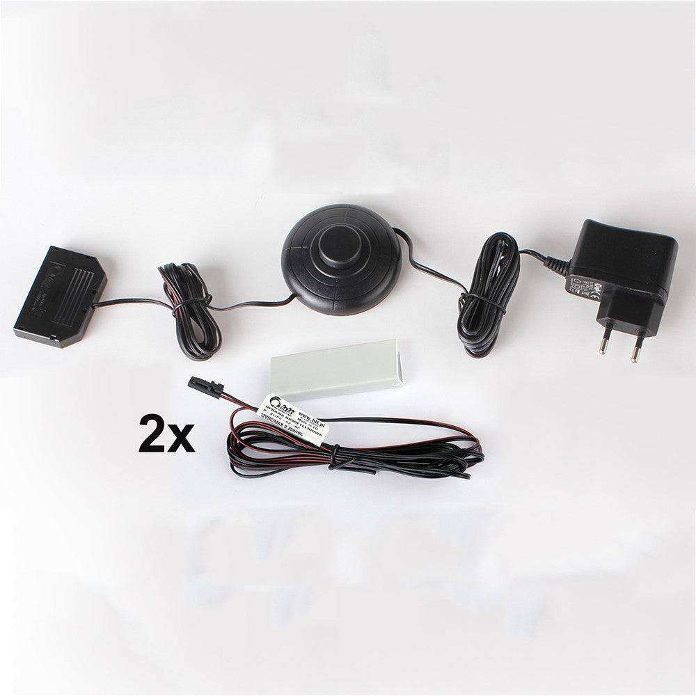 LED 2 piece cabinet lighting kit foot switch