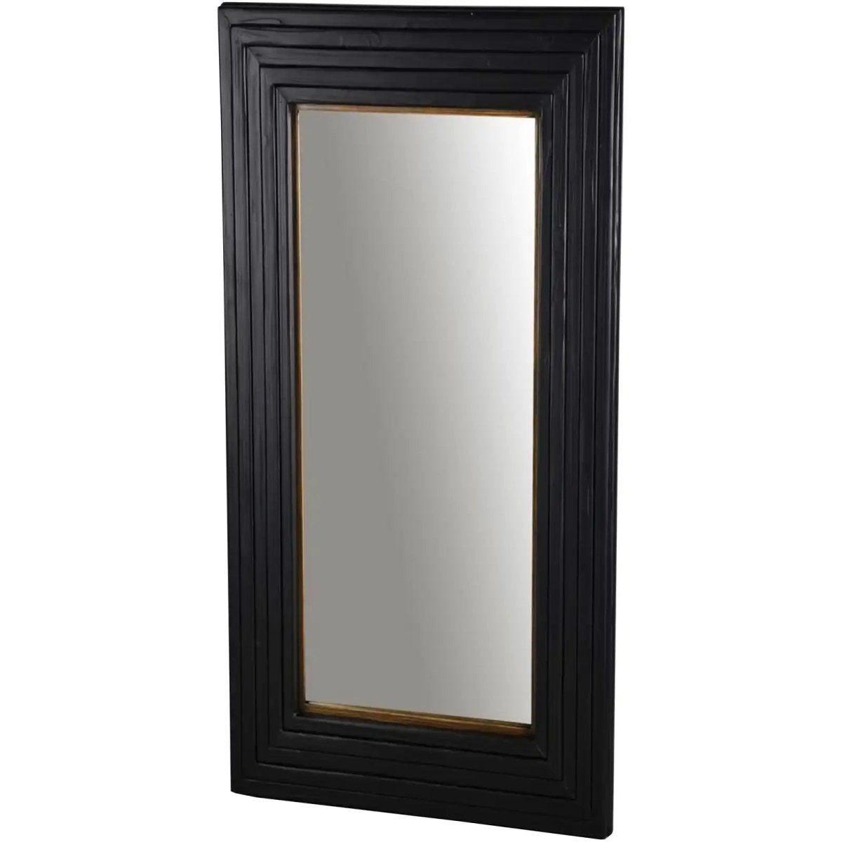Lennox Black Wall Mirror - Price Crash Furniture