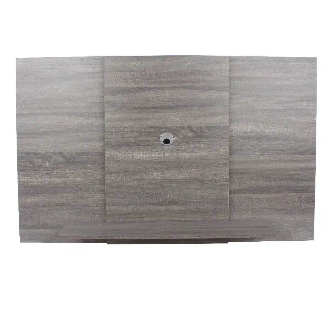 Lido extendable fixed TV wall panel, grey oak effect - Price Crash Furniture
