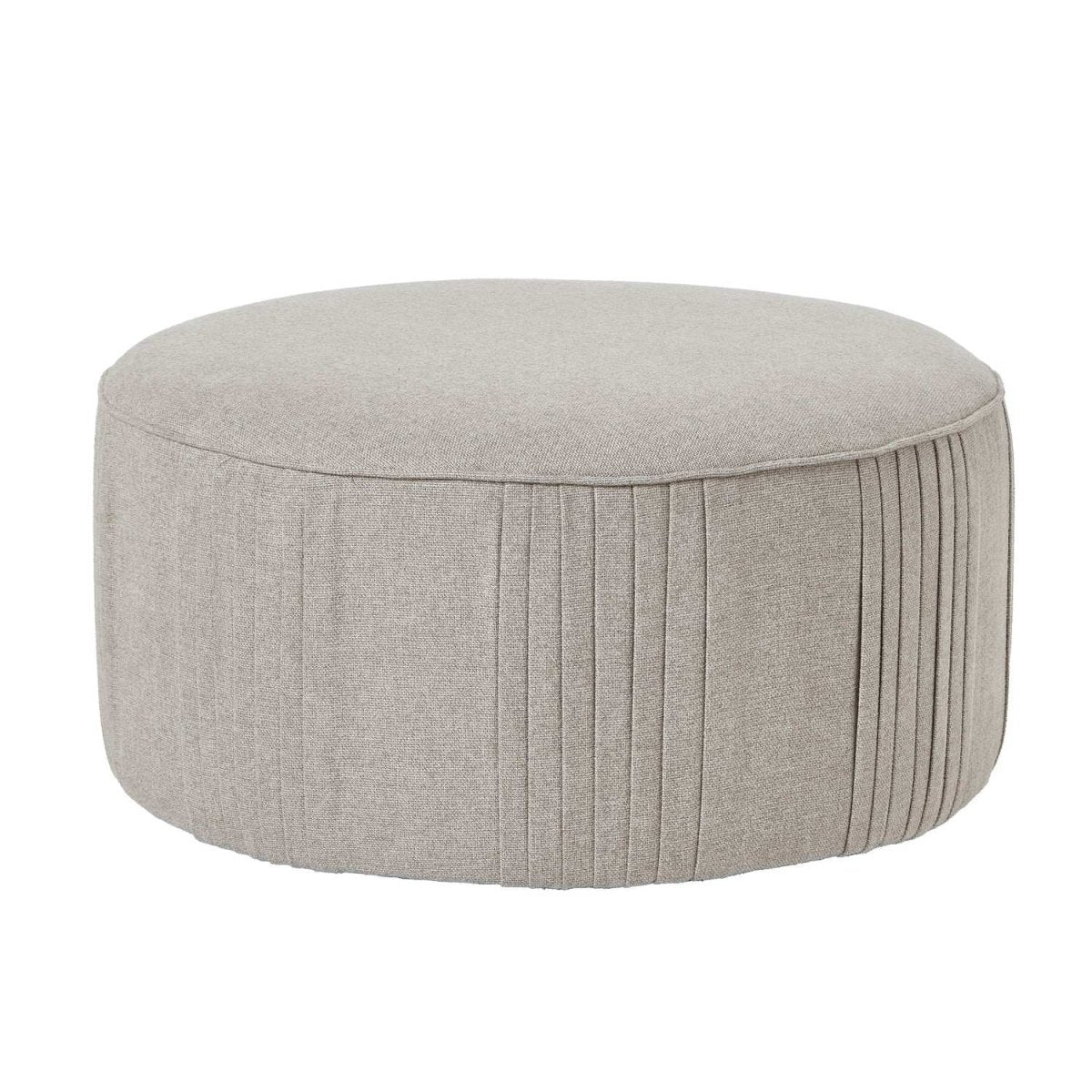 Lily Swivel Ottoman In Oatmeal Twill - Price Crash Furniture