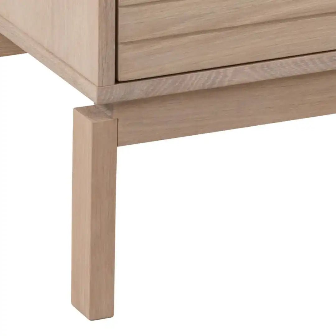 Linley 4 Door Sideboard in White Oak - Price Crash Furniture