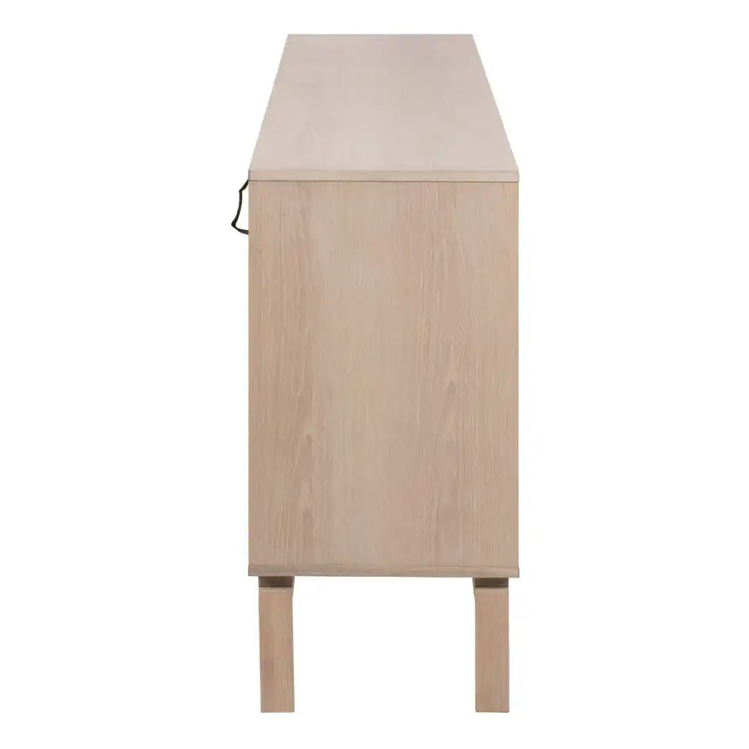 Linley 4 Door Sideboard in White Oak - Price Crash Furniture