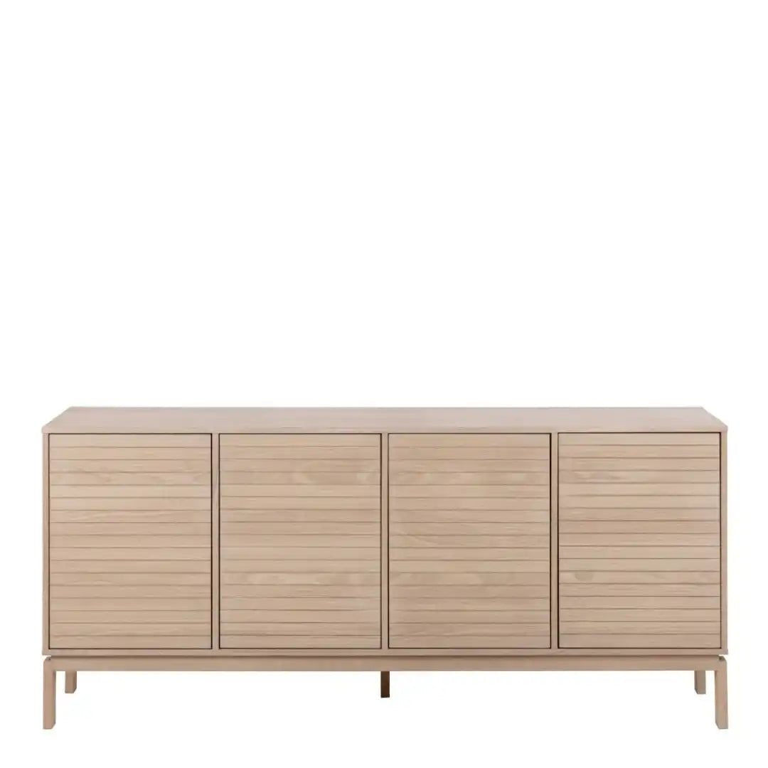 Linley 4 Door Sideboard in White Oak - Price Crash Furniture