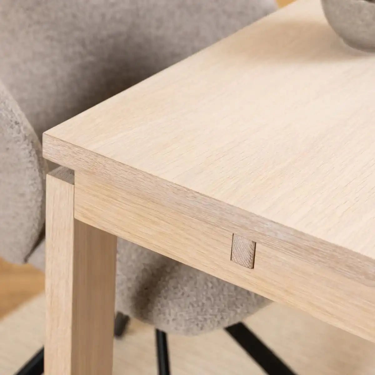 Linley Dining Table In White Oak - Price Crash Furniture