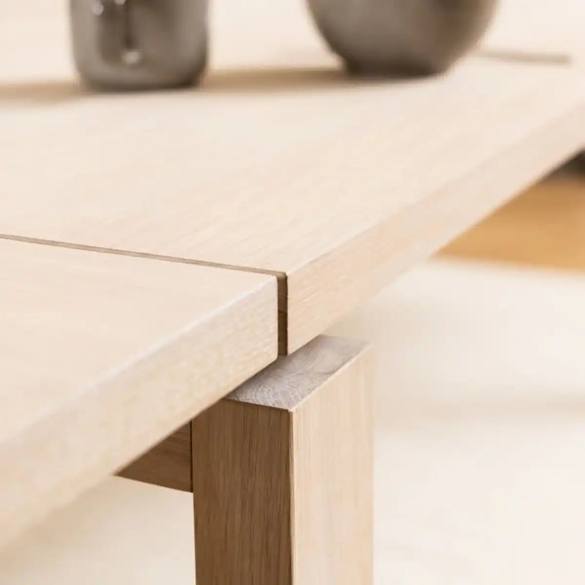Linley Dining Table In White Oak - Price Crash Furniture