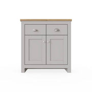 Lisbon 2 DOORS 2 DRAWER SIDEBOARD in grey - Price Crash Furniture