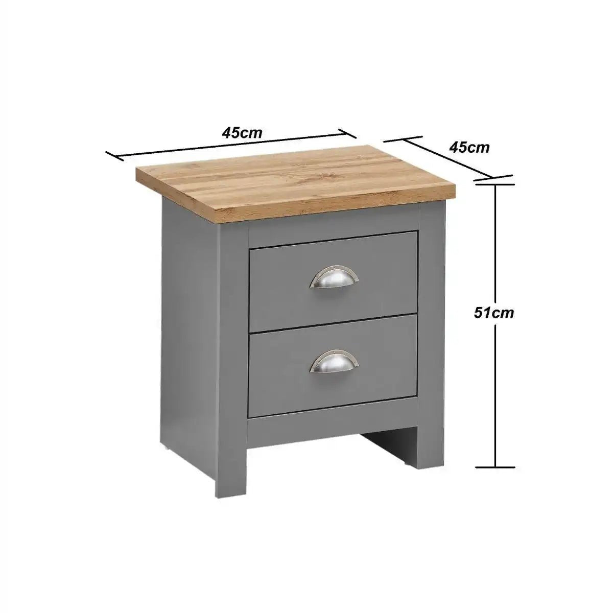 Lisbon 3 Piece Bedroom Set 2 door wardrobe 4 drawer chest 2 drawer bedside - Price Crash Furniture