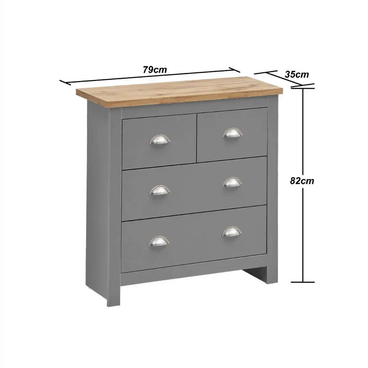 Lisbon 3 Piece Bedroom Set 3 door wardrobe 4 drawer chest 1 drawer bedside - Price Crash Furniture