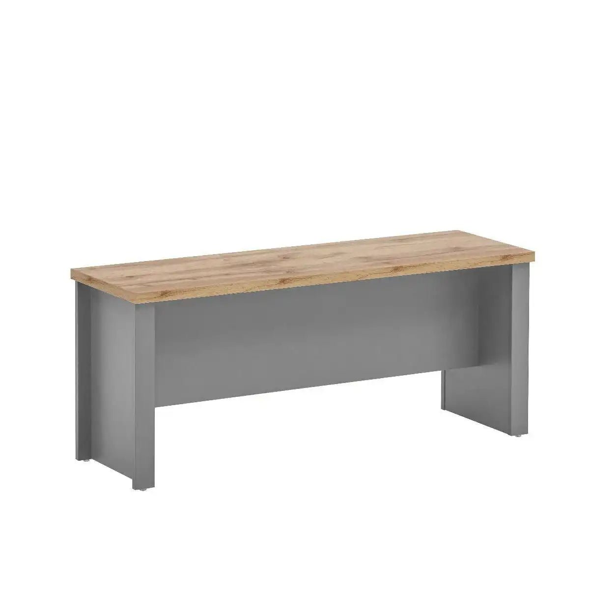 Lisbon 3 piece dining set: 150cm table, 2 benches Grey - Price Crash Furniture