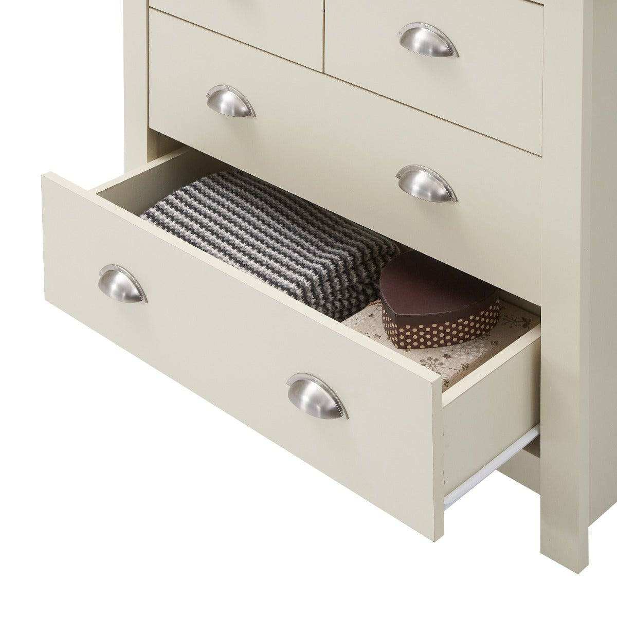 Lisbon 3 Piece Set: 2 door wardrobe 4 drawer chest 2 drawer bedside - Price Crash Furniture