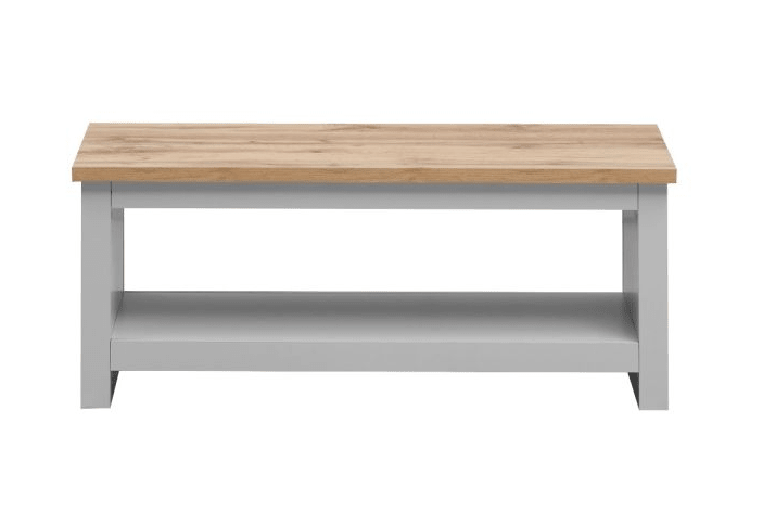 Lisbon Coffee Table in Grey and Oak - Price Crash Furniture