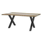 Live Edge Collection Light Acacia River Dining Table - Price Crash Furniture