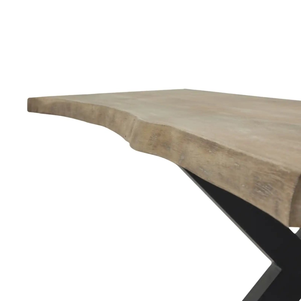 Live Edge Collection Light Acacia River Dining Table - Price Crash Furniture