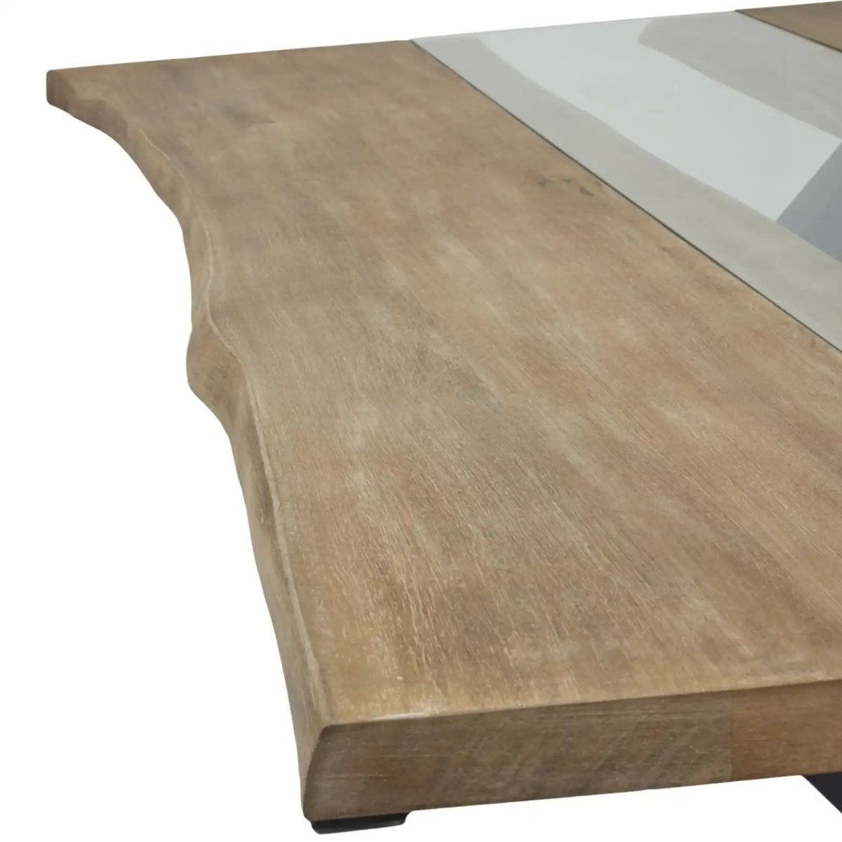 Live Edge Collection Light Acacia River Dining Table - Price Crash Furniture