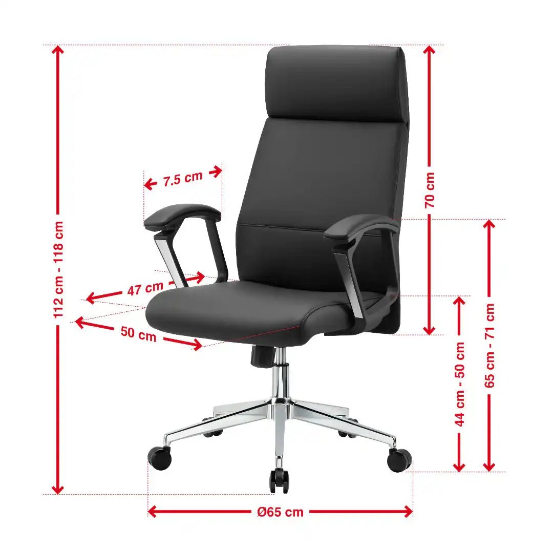London Executive Office Chair - Black - Price Crash Furniture
