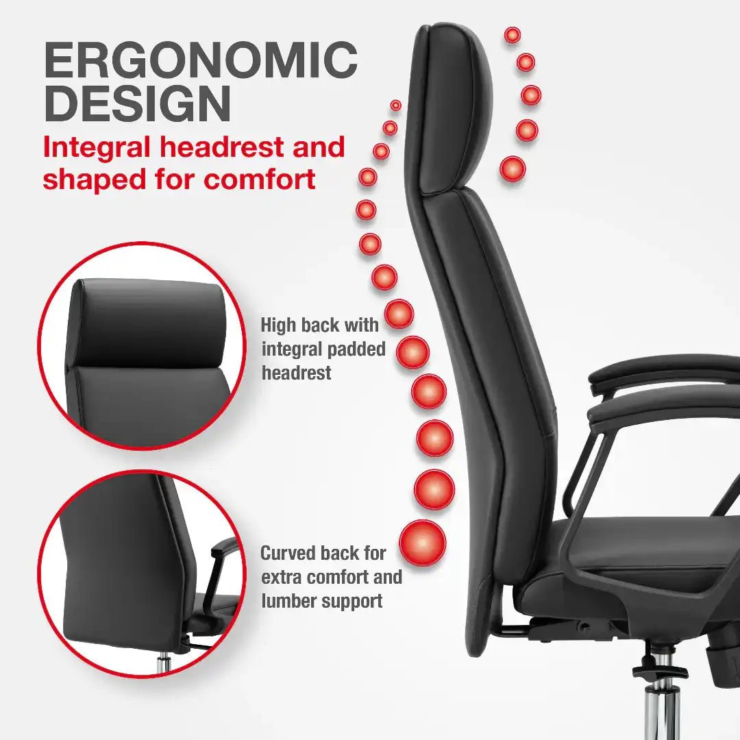 London Executive Office Chair - Black - Price Crash Furniture