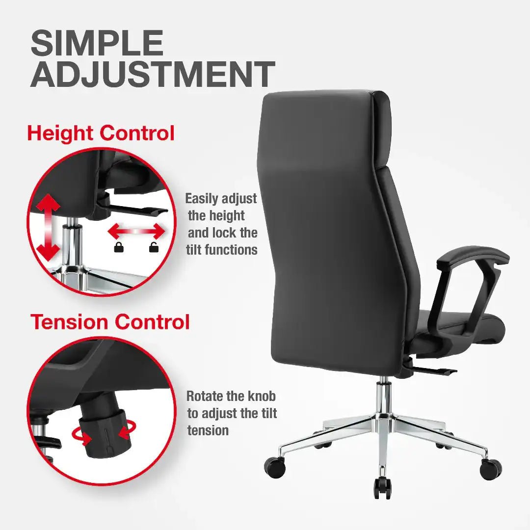 London Executive Office Chair - Black - Price Crash Furniture
