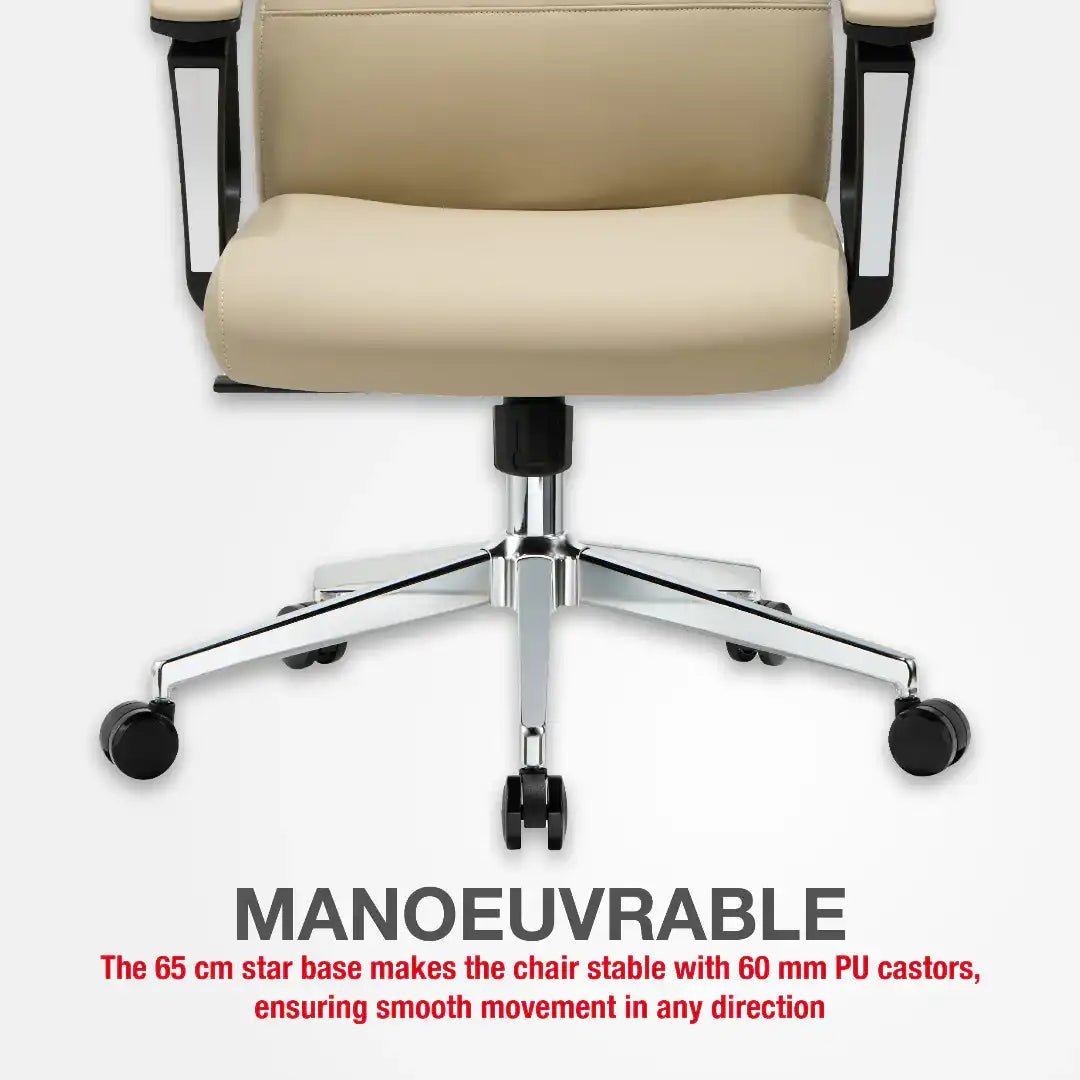 London Executive Office Chair - Cream - Price Crash Furniture