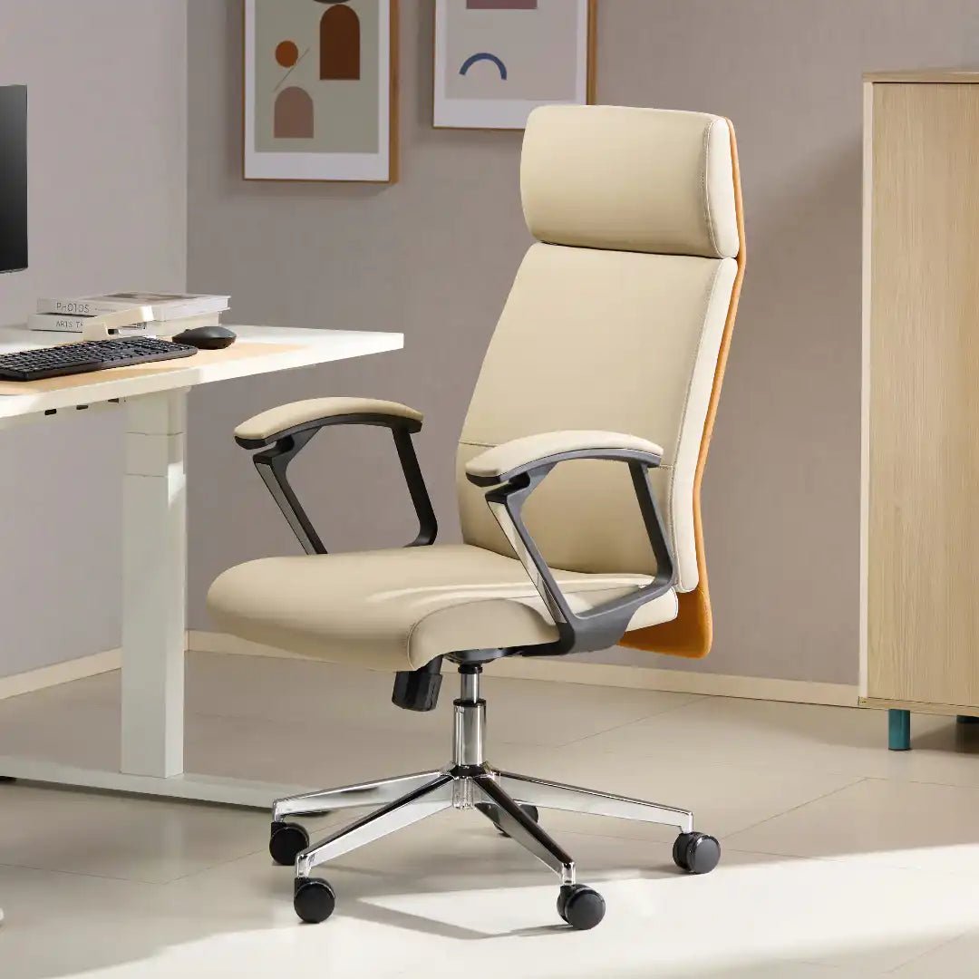 London Executive Office Chair - Cream - Price Crash Furniture