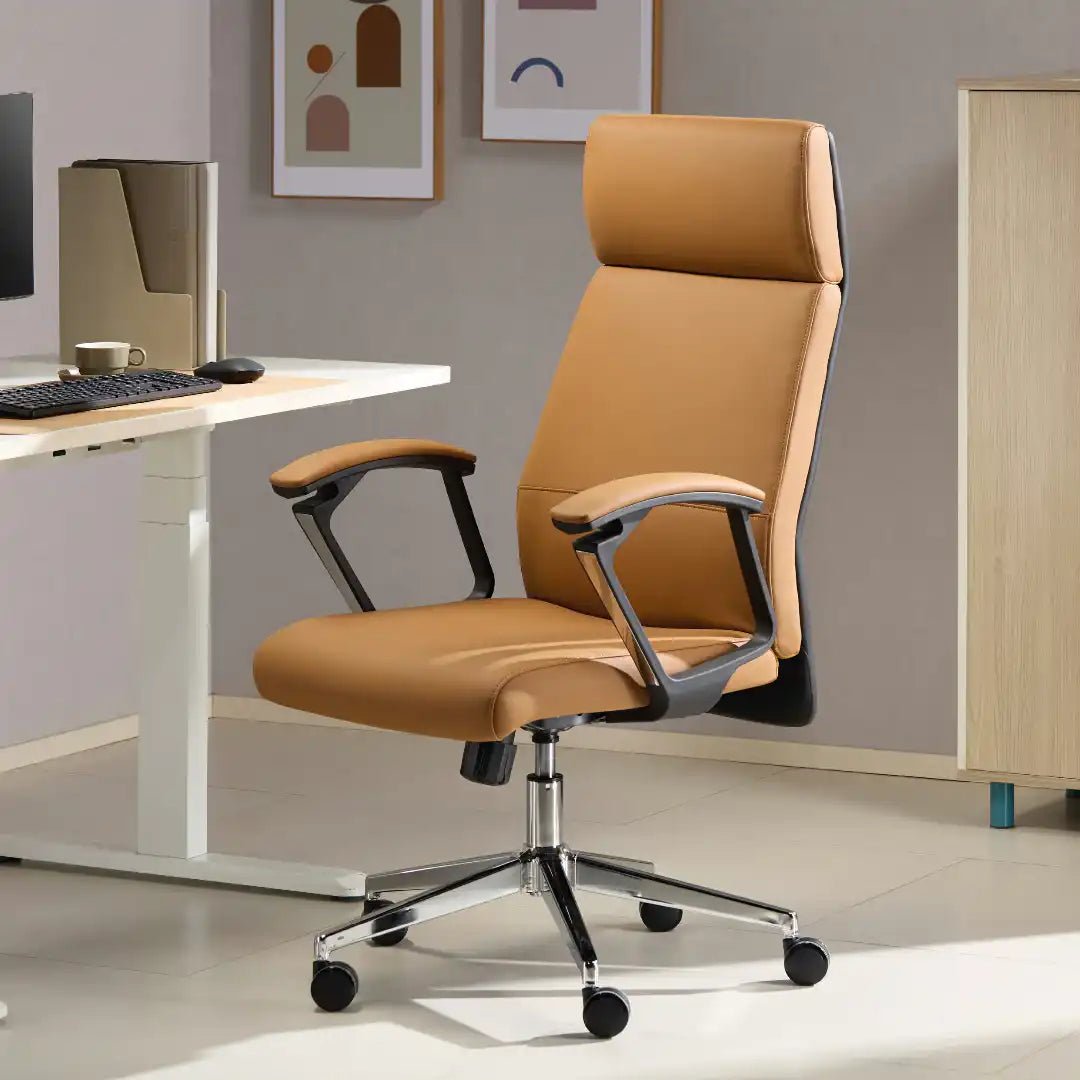 London Executive Office Chair - Tan - Price Crash Furniture
