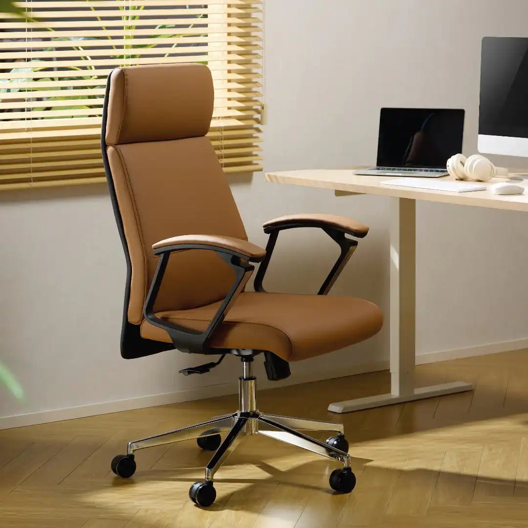 London Executive Office Chair - Tan - Price Crash Furniture