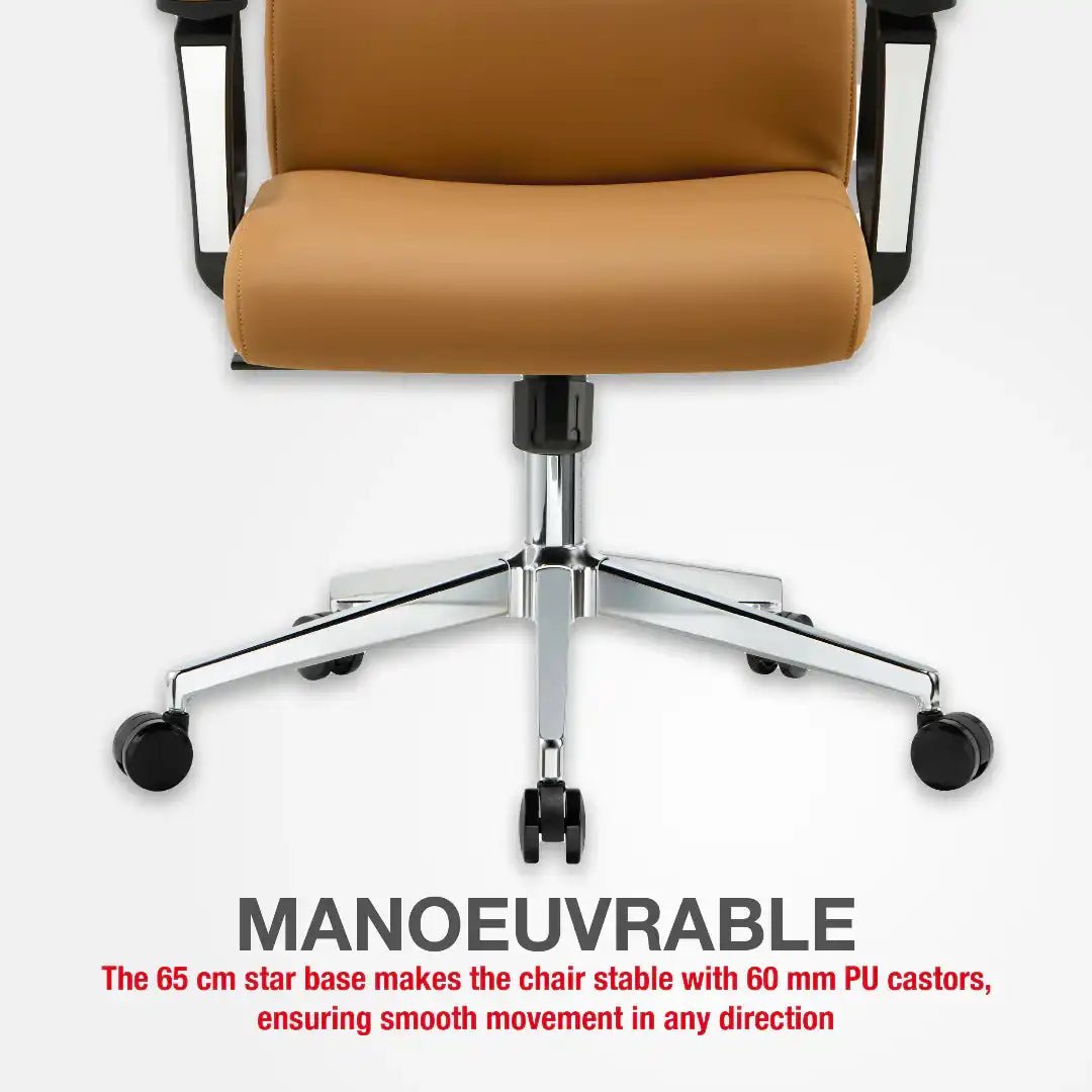 London Executive Office Chair - Tan - Price Crash Furniture