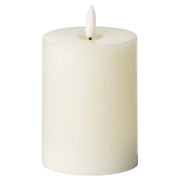Luxe Collection Natural Glow 3 x 4 LED Ivory Candle - Price Crash Furniture