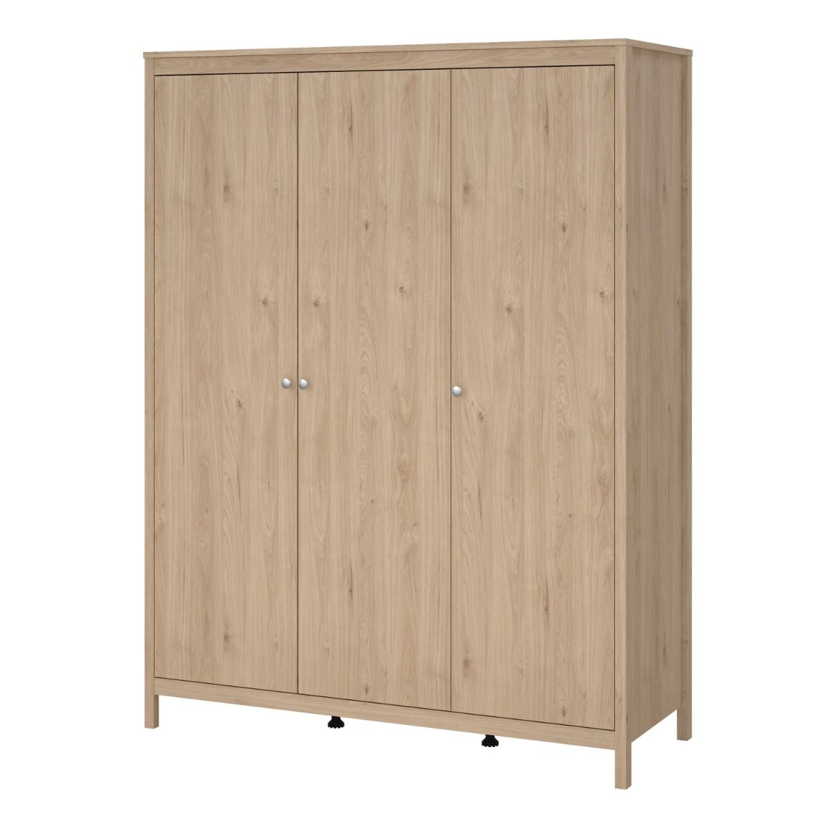 Madrid Large Wardrobe 3 Doors in Jackson Hickory Oak - Price Crash Furniture