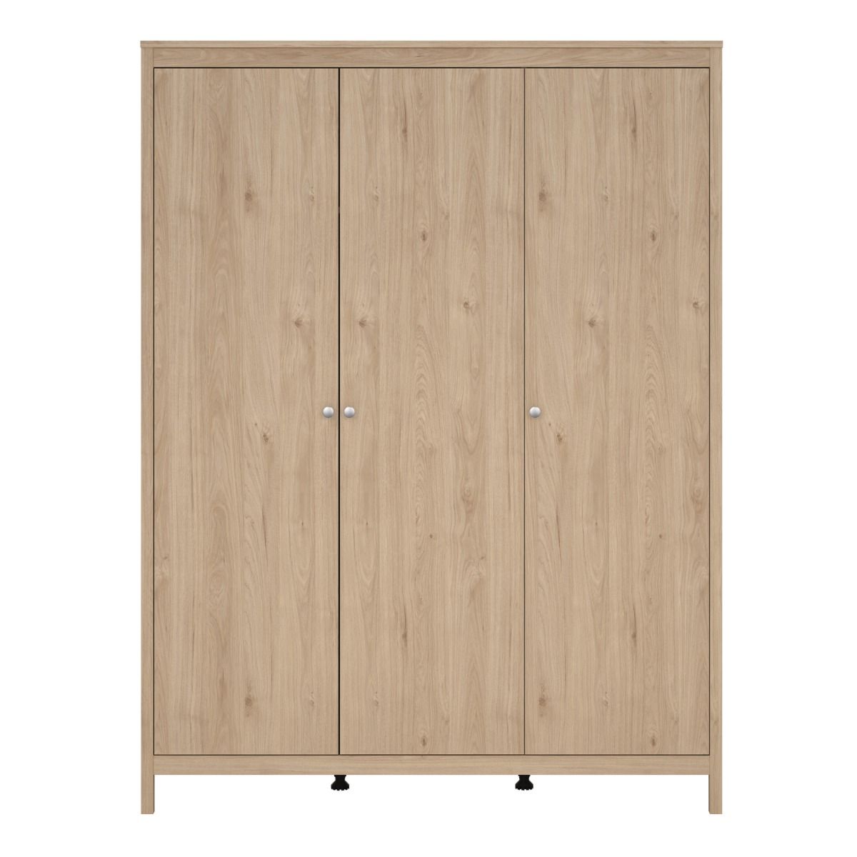 Madrid Large Wardrobe 3 Doors in Jackson Hickory Oak - Price Crash Furniture