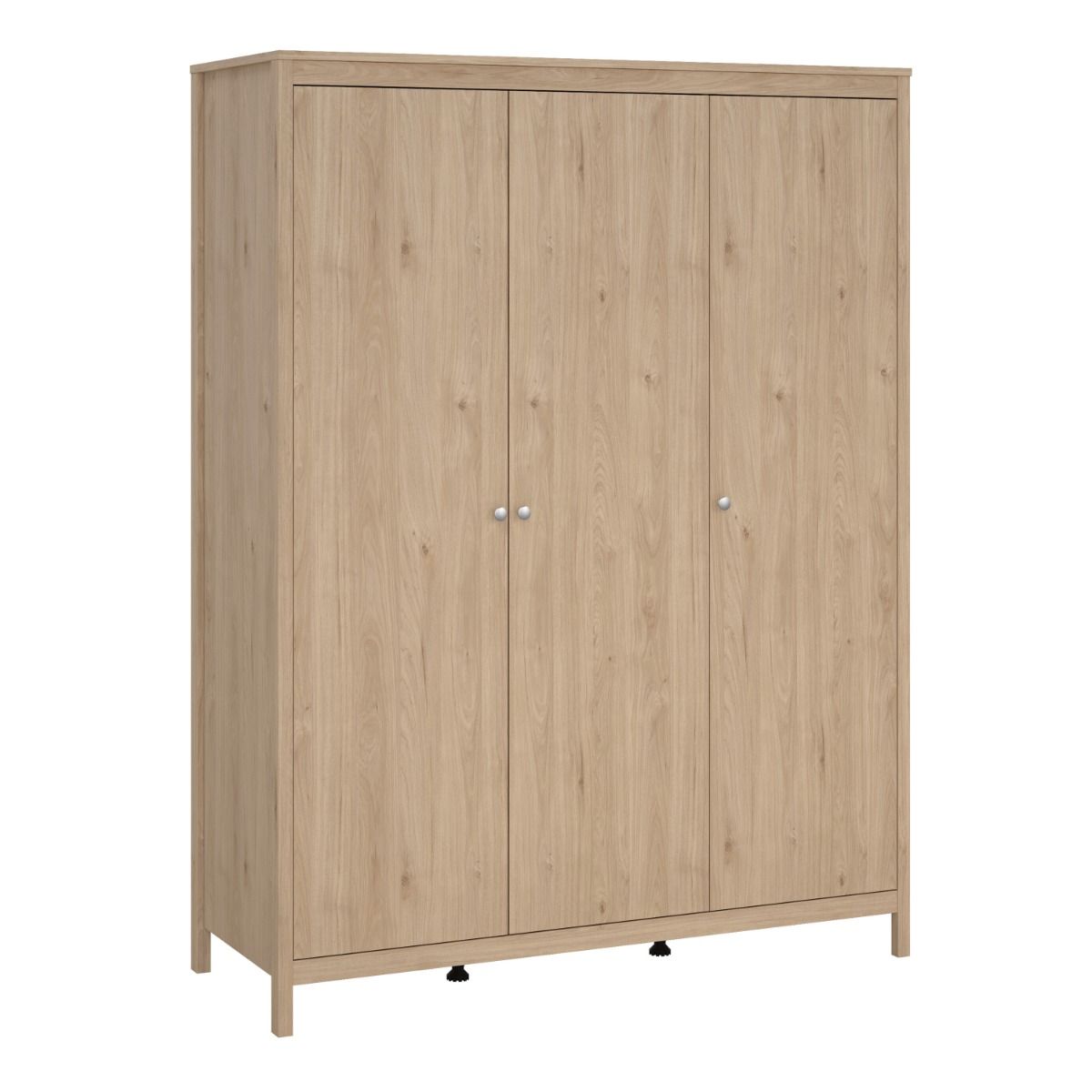 Madrid Large Wardrobe 3 Doors in Jackson Hickory Oak - Price Crash Furniture