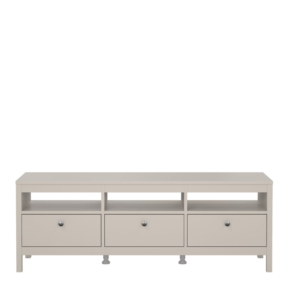 Madrid TV Cabinet with 3 Drawers In Cashmere - Price Crash Furniture