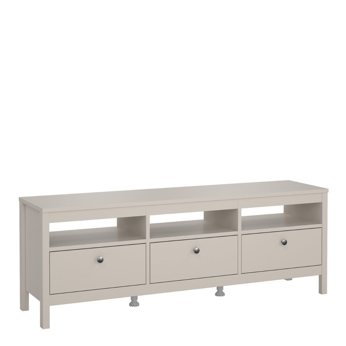 Madrid TV Cabinet with 3 Drawers In Cashmere - Price Crash Furniture