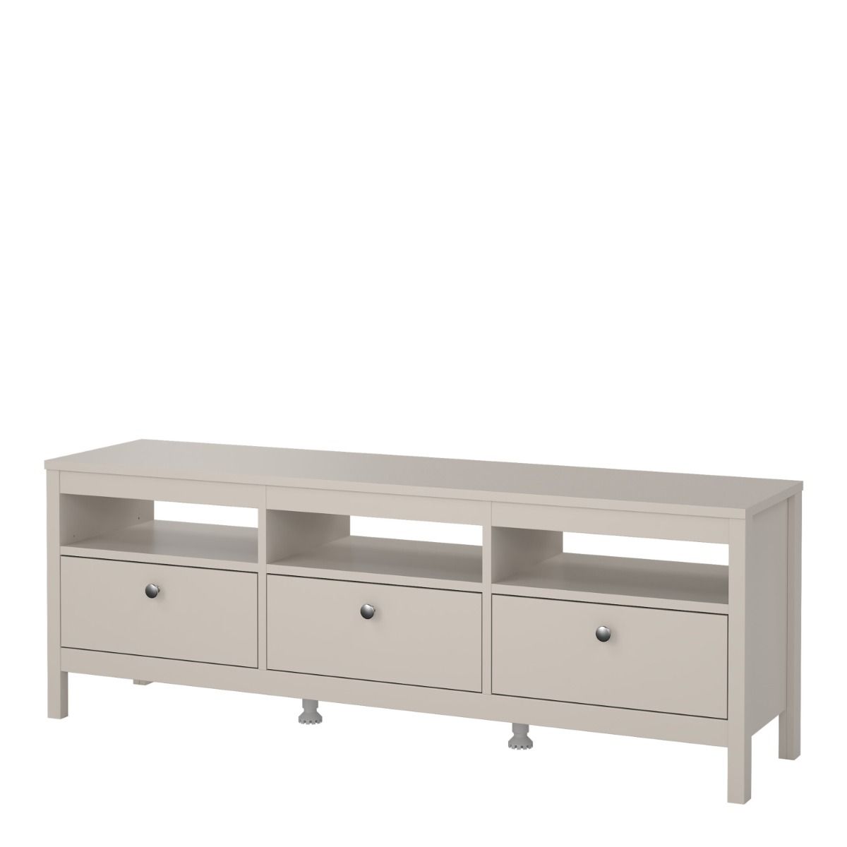 Madrid TV Cabinet with 3 Drawers In Cashmere - Price Crash Furniture